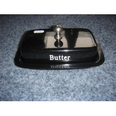 butter dish  black