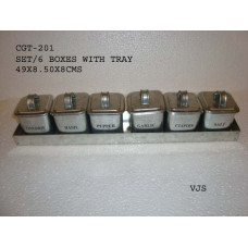 SET/6 BOXES W TRAY