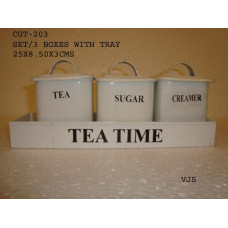 SET/3  BOXES W TRAY