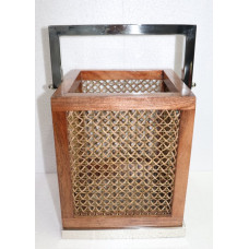 Lantern square wood mesh SMALL