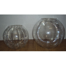 12 ROUND VASE OPTIQUE FROSTED"