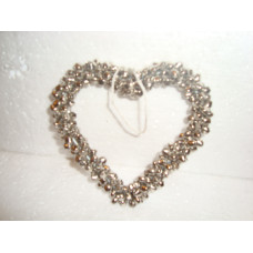 BEADED HEART 12CM