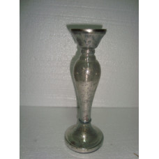 CANDLE STAND MEDIUM SILVER