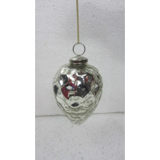 4" HONEYCOMB HANGING ANT. SILVER