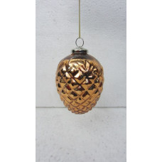 6" PINEAPPLE HANGING COPPER SIL.