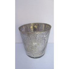 TAPER VASE LARGE SILVER FOIL