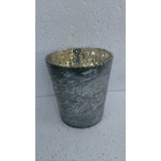 TAPER VASE LARGE SILVER FOIL