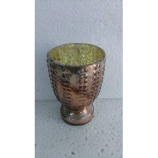 TWIN DOT LINE VOTIVE SILVER WITH FOIL