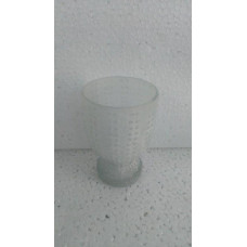 TWIN DOT LINE VOTIVE SILVER WITH FOIL