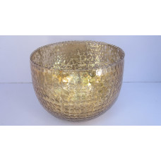 bowl hammered big gold