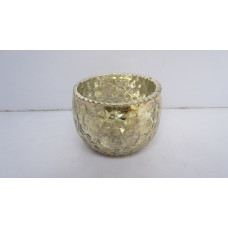 bowl hammered mini gold