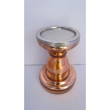 CANDLE STAND SMALL - COPPER SILVER