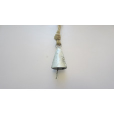 Mini cow bell taper old silver