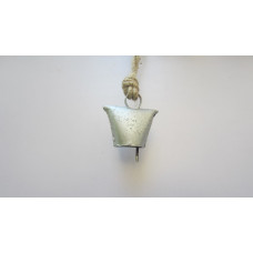 Mini cow bell purse old silver