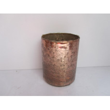 CYLINDER VASE O SILVER FOIL MED