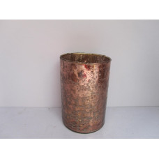 CYLINDER VASE O SILVER FOIL BIG