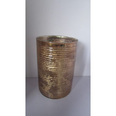 CYLINDER VASE MED STONE CUT