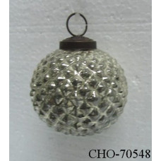 Ball 3" diamond silver foil