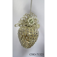 4 BEADED BALL FOIL WITH DECORATION"