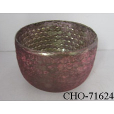 HONEY COMB ROUND VASE FOIL MED