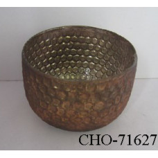 HONEY COMB ROUND VASE FOIL MED