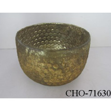 HONEY COMB ROUND VASE FOIL MED