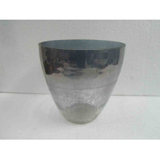 Planter 20x20 crack grey luster