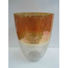 Planter 20x30 crack gold luster