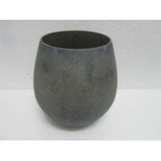 U VASE SMALL FROSTED SILVER