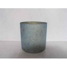 CYLINDER VASE XL FROSTED SILVER