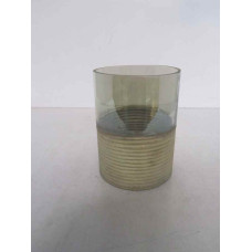 Vase Cyll. 10x14 ring cut green