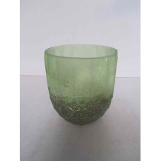 Vase h.comb small green soda