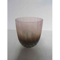 Vase h.comb small pink soda