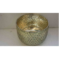 HONEY COMB ROUND VASE  SILVER BIG