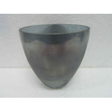 PLANTER 13X13 LUSTER SILVER HALF CRACK