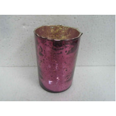 CYLINDER VASE STONES BIG INSIDE SILVER