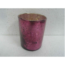 CYLINDER VASE STONES SMALL INSIDE SILVER