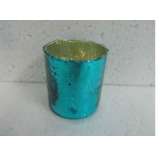 CYLINDER VASE STONES MINI INSIDE SILVER