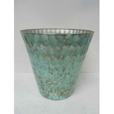 TAPER PLANTER CHZELED SHINY LARGE