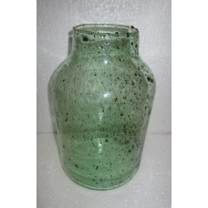 Bottle vase M stones green rec