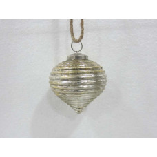 3 SPIRAL TOP HANGING PLAIN SILVER"