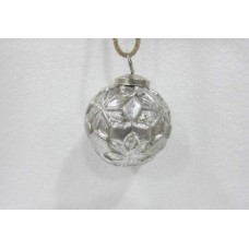 2.5 FLOWERS BALL FOIL SILVER"