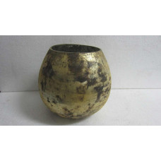 U-vase bowl gr gold foil