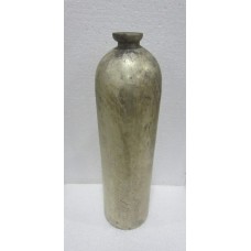 Bottle vase round silver foil