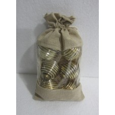 2 RIBBED BALLS SET/6 POUCH"