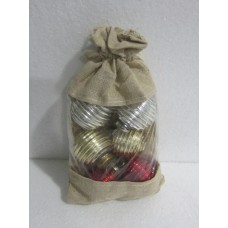 2 RIBBED BALLS SET/6 POUCH"