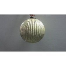 5 inch RIBBED BALL SODA SILVER