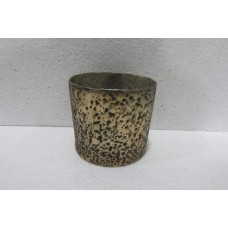 CYLINDER SMALL KRINKLED SILVER