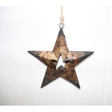 STAR WITH STAR CUT SMALL HANGING