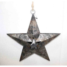 STAR WITH STAR CUT SMALL HANGING